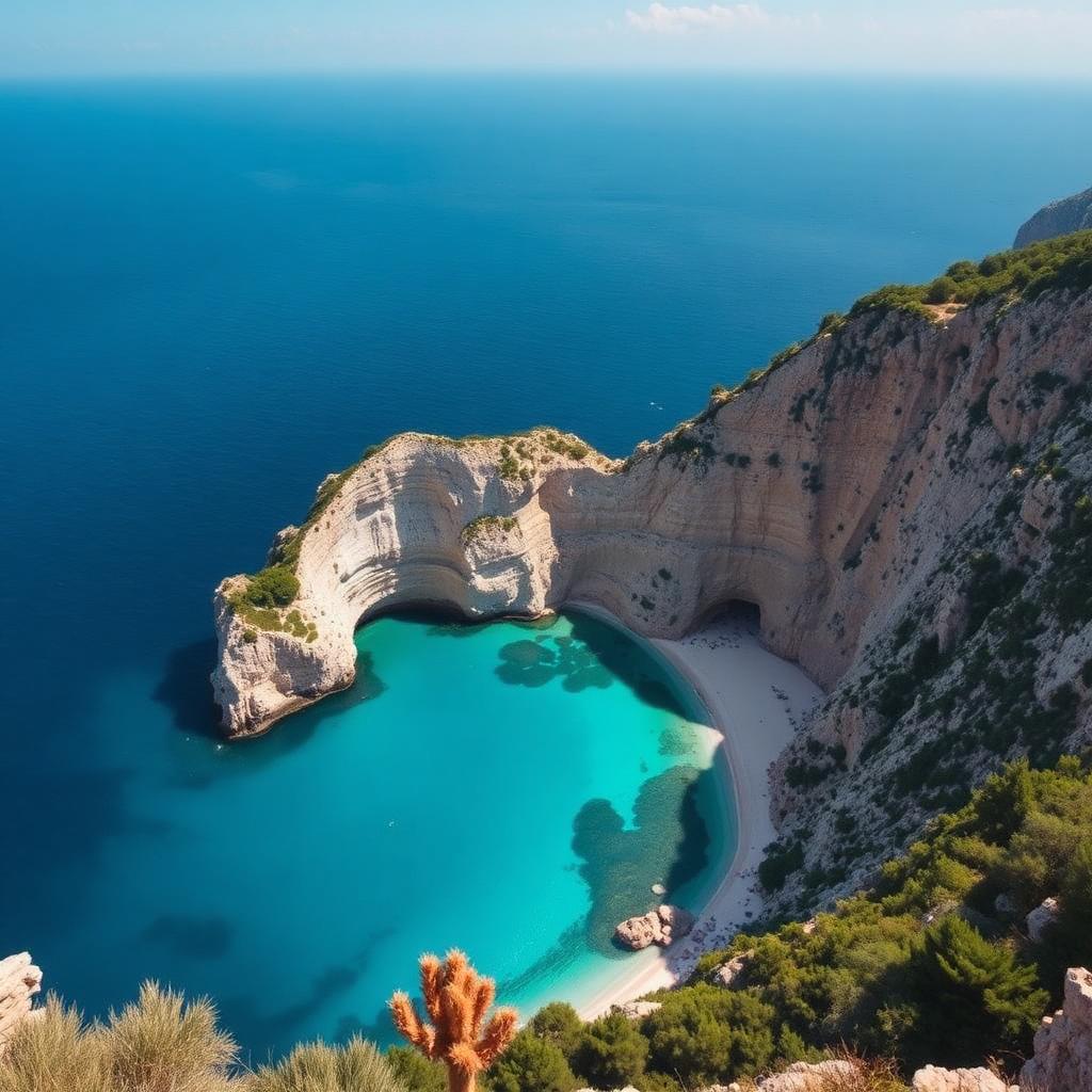 Capo Vaticano cove